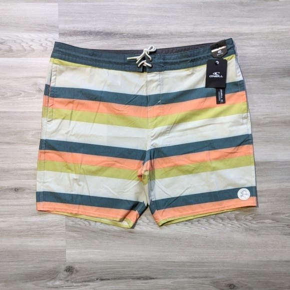 Men's Hybrid Stretch Flex Board Shorts Swim Trunks 40 XL O'Neill Blanket Stripe - Picture 1 of 8
